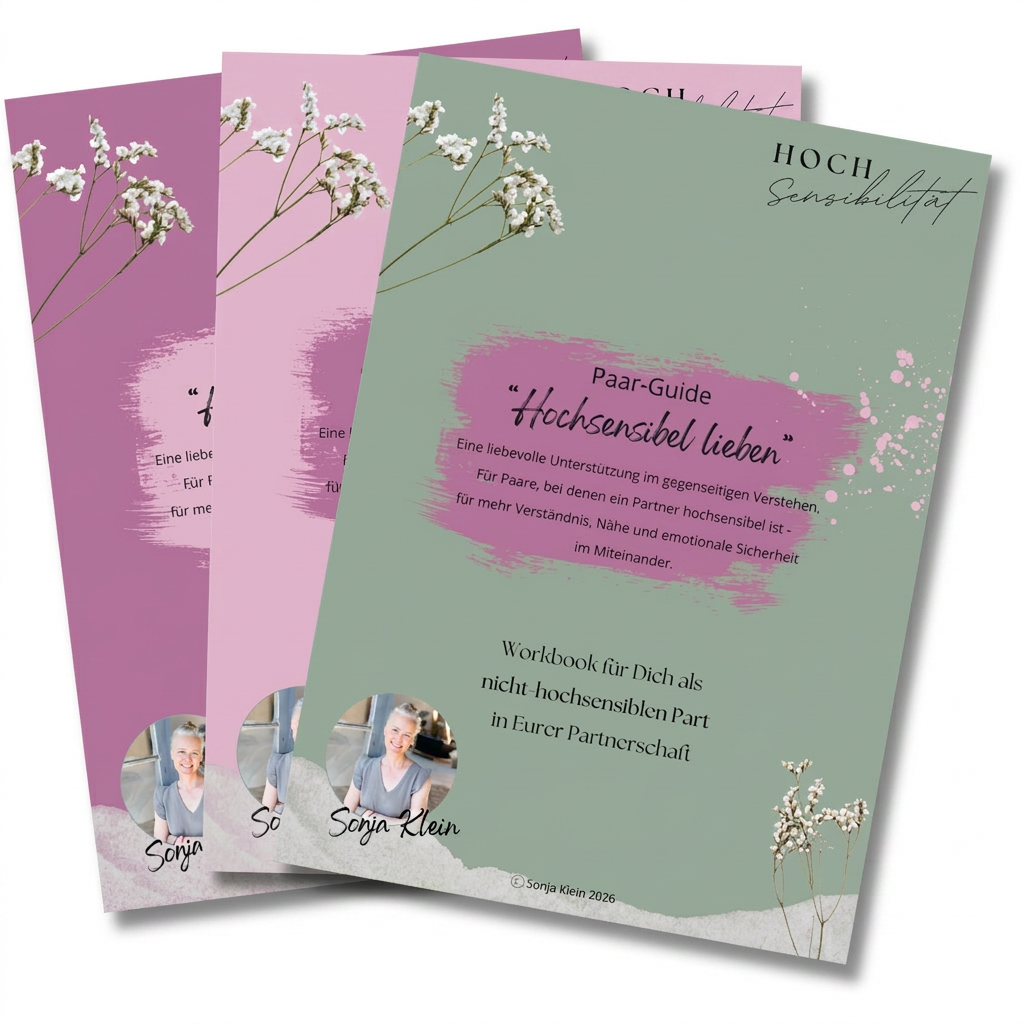 Drei Workbooks - Hochsensibel lieben Paar-Guide
